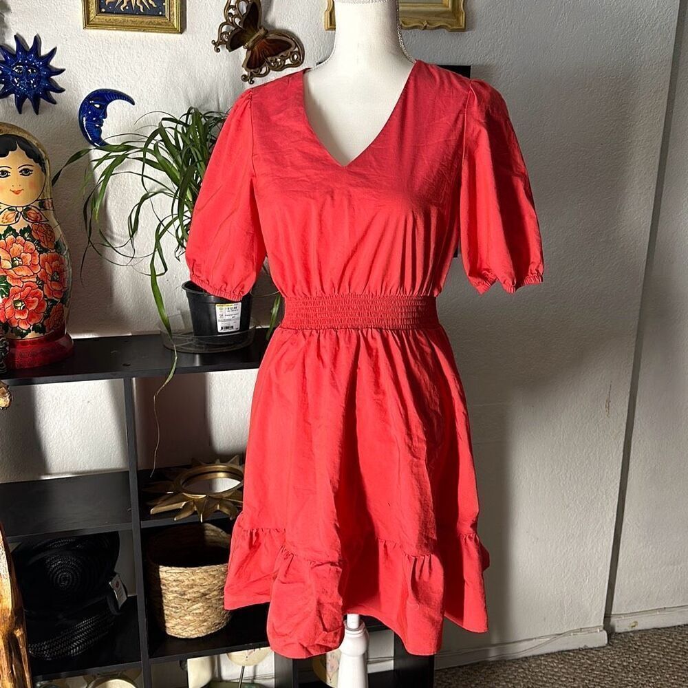 52Seven size Small deep pink empire waist dress